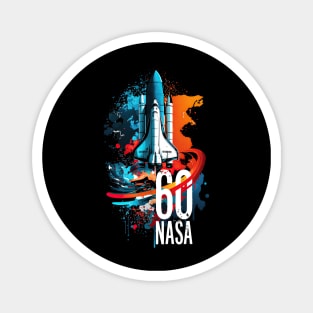 Space Shuttle 60 Years NASA Magnet